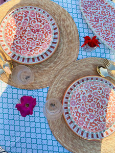 A set of three Dessert plates